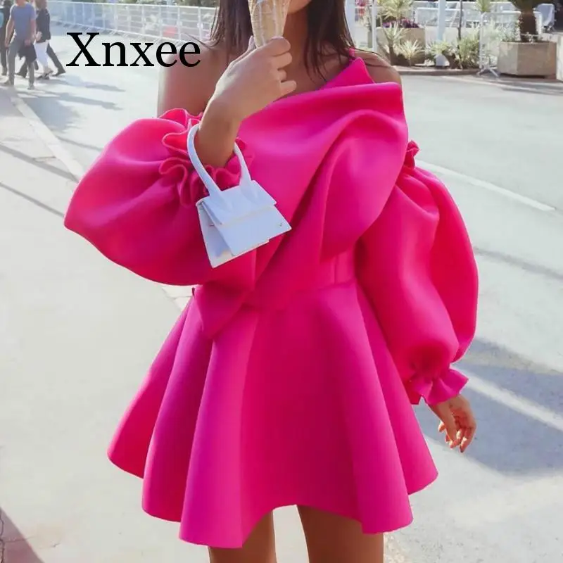 Party Dress Mini Sexy Pleated Puff Sleeve One Shoulder Spaghetti Strap Women Backless Clubwear Dinner Night Christmas Tunics
Party Dress Mini Sexy Pleated Puff Sleeve One Shoulder Spaghetti Strap Women Backless Clubwear Dinner Night Christmas Tunics