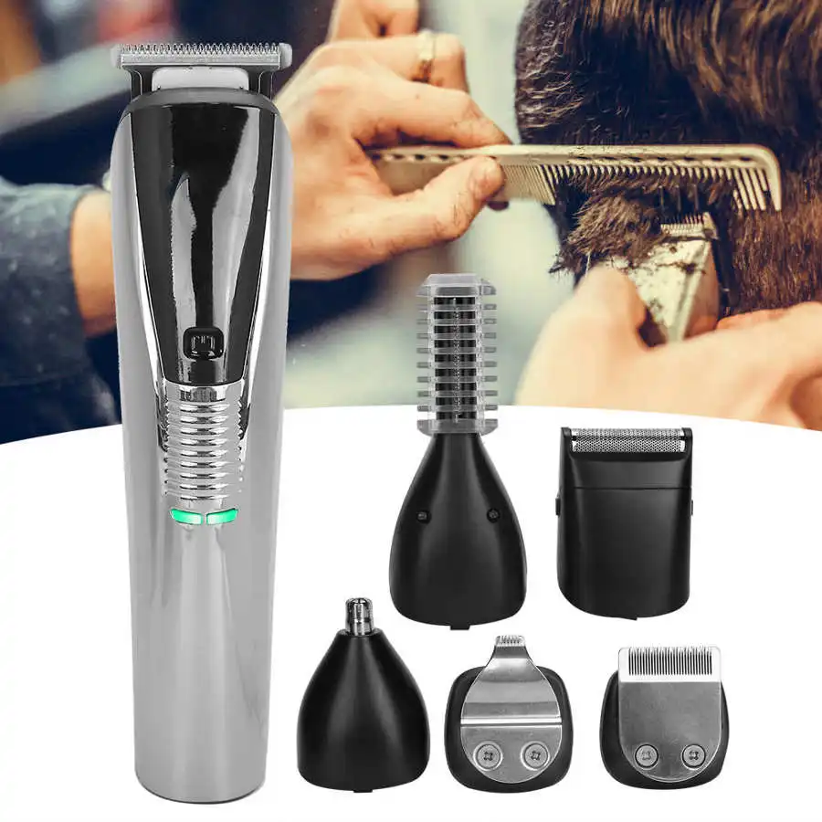 VGR Men 6-In-1 Hair Clipper Beard Trimmer Kit USB Charging Hair Cutting Groomer Kit
VGR Men 6-In-1 Hair Clipper Beard Trimmer Kit USB Charging Hair Cutting Groomer Kit