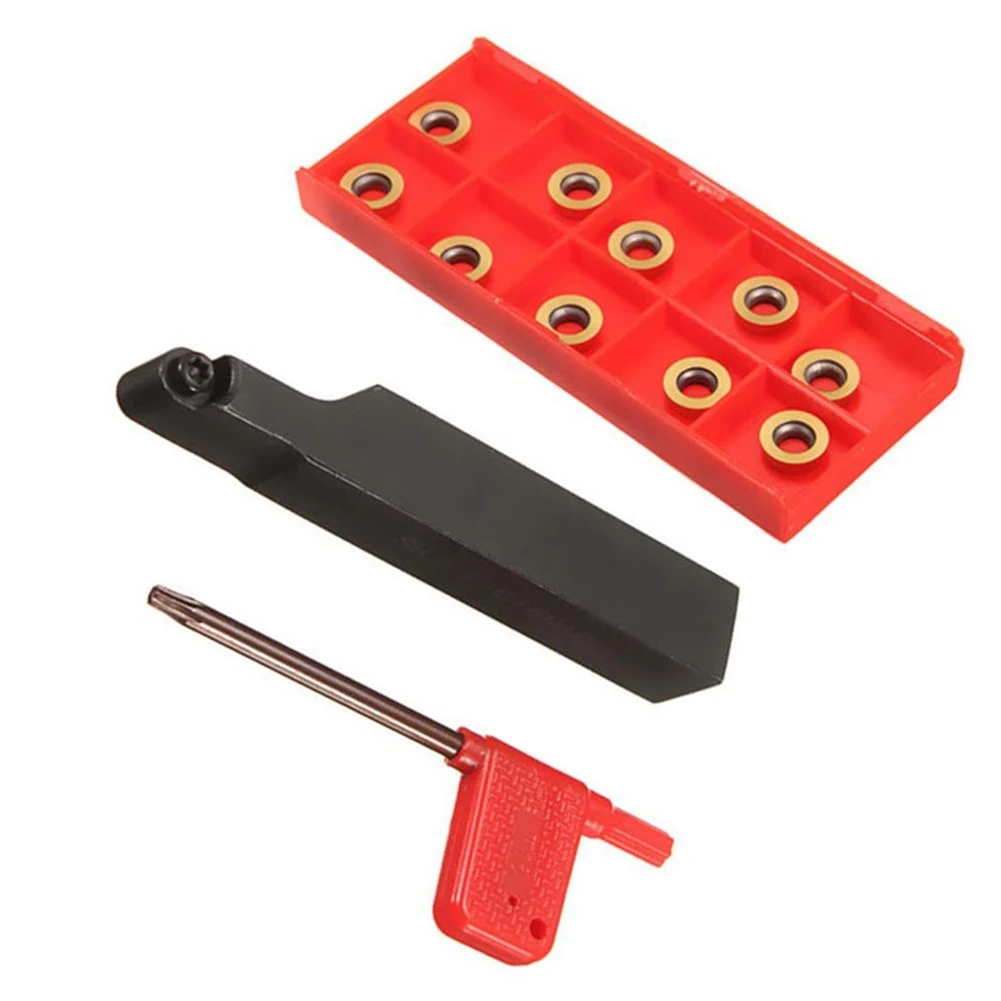 SRAPR1616H10 CNC Face Milling Lathe Tool Holder Black Carbide External Lathe Blade Holder And 10pcs RPMT10T3MO Inserts 
SRAPR1616H10 CNC Face Milling Lathe Tool Holder Black Carbide External Lathe Blade Holder And 10pcs RPMT10T3MO Inserts