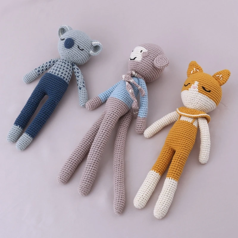 New Handmade Crochet Wool Doll Animal Stuffed Plush Toy Baby Soothing Baby Sleeping Doll Kids Christmas Gifts Baby Stuff
New Handmade Crochet Wool Doll Animal Stuffed Plush Toy Baby Soothing Baby Sleeping Doll Kids Christmas Gifts Baby Stuff