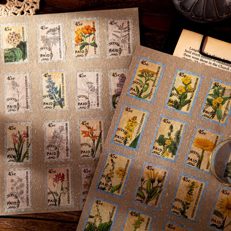 60pcs Vintage INS Plant Flowers Stickers Stamp style Creativity Adhesive Diy Sticker Decorative Diary Scrapbooking material
60pcs Vintage INS Plant Flowers Stickers Stamp style Creativity Adhesive Diy Sticker Decorative Diary Scrapbooking material