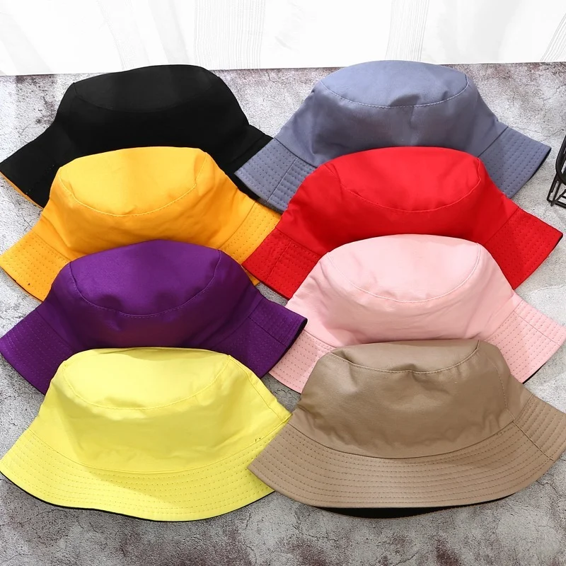 Double-sided Wearing Cap Solid Color Bucket Hat Men Women Sun Hat Reversible Fisherman Hat Summer Panama Cap Sun Fishing Hat
Double-sided Wearing Cap Solid Color Bucket Hat Men Women Sun Hat Reversible Fisherman Hat Summer Panama Cap Sun Fishing Hat