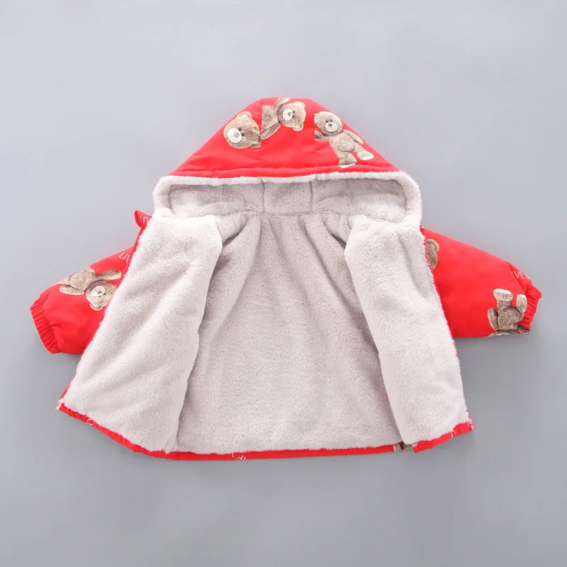 Hooded Jacket Boys Girls Casual Zipper Tops Thicken Fleece Warm Baby Short Coat Printed Cartoon Bear Children's Clothes Winter
Hooded Jacket Boys Girls Casual Zipper Tops Thicken Fleece Warm Baby Short Coat Printed Cartoon Bear Children's Clothes Winter