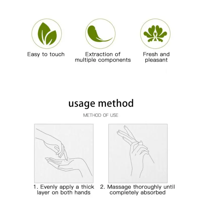 

1Pcs Nourish Hand Cream Moisture Nutritious Anti Chapping Hand Lotion Anti-Dryness Moisturizing Repair Non-greasy Skin Care Tool