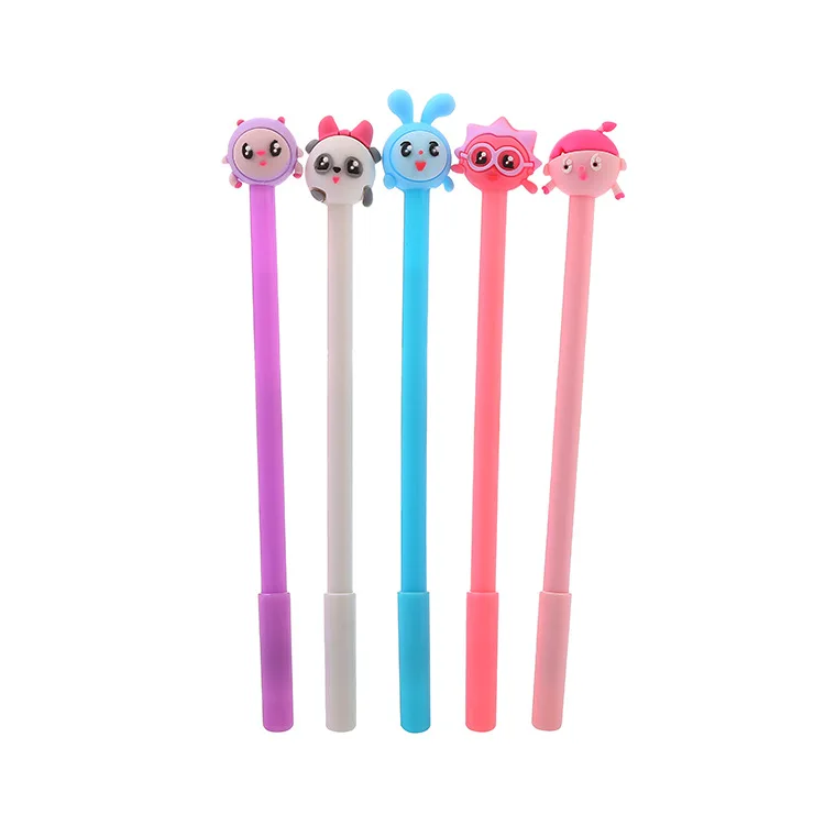 20Pcs Cute Cartoon Silicon Gel Head Neutral Pen Creative Student Stationery Water-based Office Supplies Signature Pen
20Pcs Cute Cartoon Silicon Gel Head Neutral Pen Creative Student Stationery Water-based Office Supplies Signature Pen