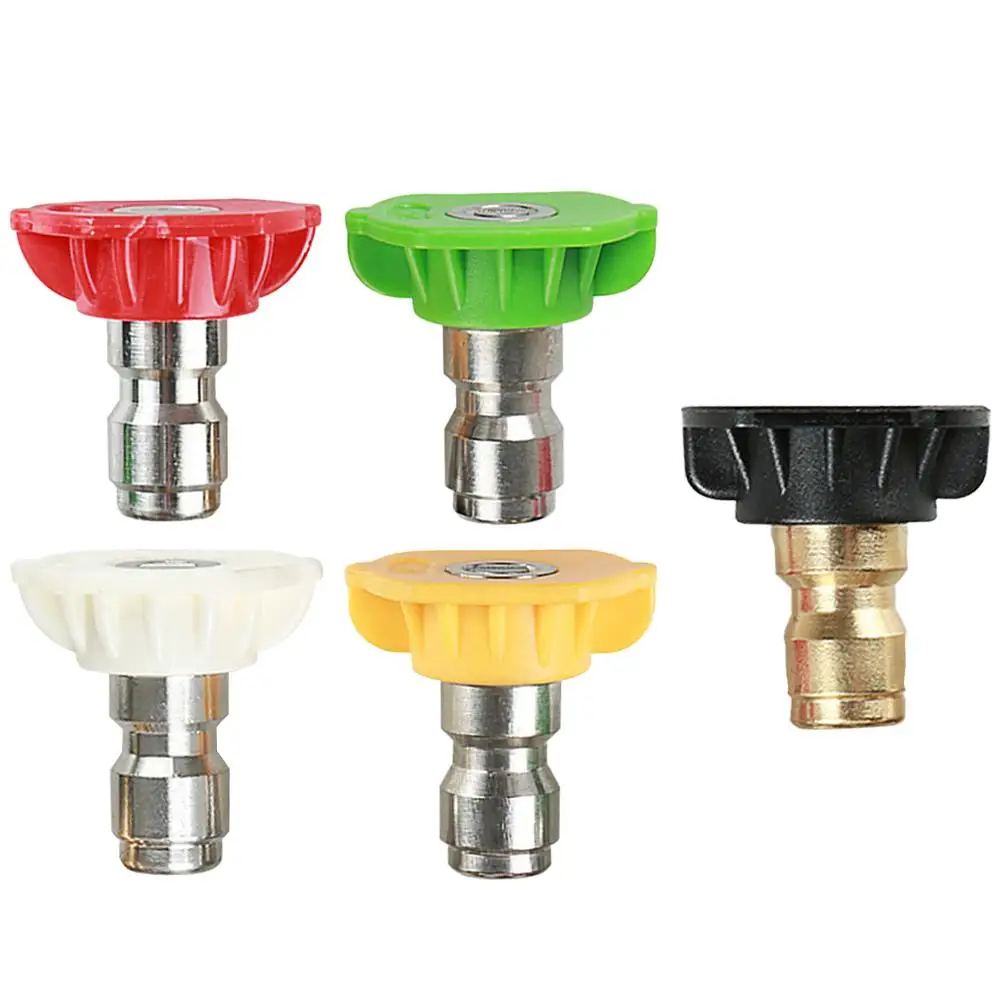 5pcs Quick Connector Car Washing Nozzles Metal Jet Lance Nozzle High Pressure Washer Spray Nozzle parkside Washing Adapter
5pcs Quick Connector Car Washing Nozzles Metal Jet Lance Nozzle High Pressure Washer Spray Nozzle parkside Washing Adapter