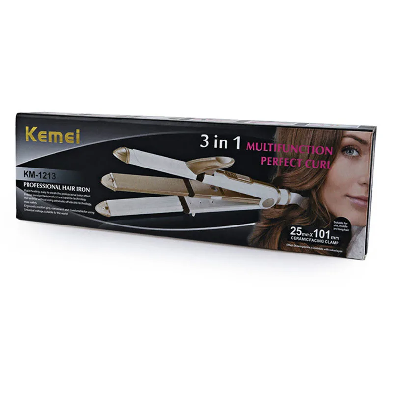 220-240v Hair Curler And Straightener Tourmaline Ceramic Curling Iron Straightening Iron 3 In 1 Household Hair Styling Tool 45
220-240v Hair Curler And Straightener Tourmaline Ceramic Curling Iron Straightening Iron 3 In 1 Household Hair Styling Tool 45