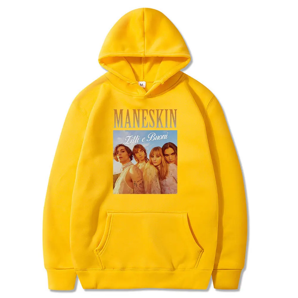 Maneskin Hoodie Unisex Long Sleeve Pullover Women Men's Tracksuit Harajuku Streetwear Fashion Clothes Plus Size
Maneskin Hoodie Unisex Long Sleeve Pullover Women Men's Tracksuit Harajuku Streetwear Fashion Clothes Plus Size