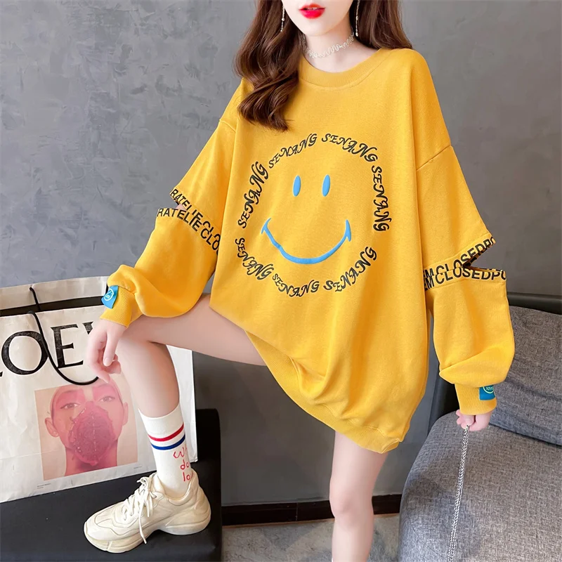 Oversized Harajuku Pullover Hoody For Women Fashion Loose Cute Print Chic Hole Long Sleeve Sweatshirt 3colour Tops
Oversized Harajuku Pullover Hoody For Women Fashion Loose Cute Print Chic Hole Long Sleeve Sweatshirt 3colour Tops