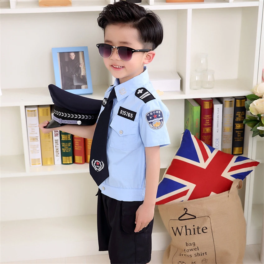 Детский костюм офицера дорожной полиции для мальчиков и девочек комплект