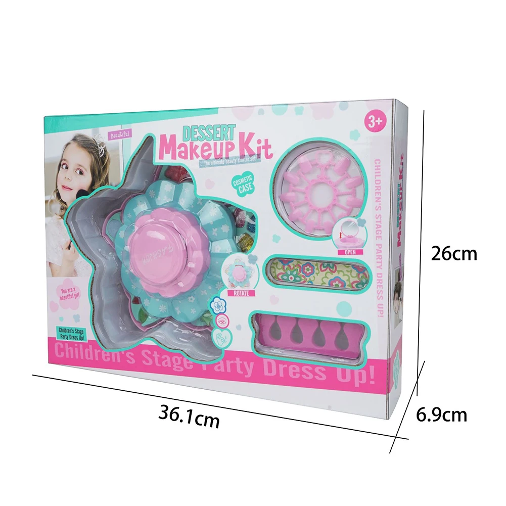 Girls Makeup Set Safe Non-toxic Washable Children Princess Cosmetics Make-up Box for Kids Beauty Pretend Play House Dress Up Toy
Girls Makeup Set Safe Non-toxic Washable Children Princess Cosmetics Make-up Box for Kids Beauty Pretend Play House Dress Up Toy