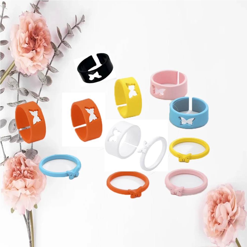 DZOT New Trendy Color Rings for Women Couple Friendship Silver Opening Resizable Butterfly Ring Korean Party Finger Jewelry Gift
DZOT New Trendy Color Rings for Women Couple Friendship Silver Opening Resizable Butterfly Ring Korean Party Finger Jewelry Gift