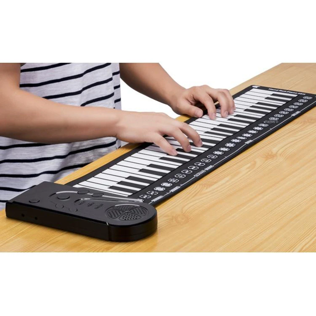 Flexible Silicone Educational Digital 49 Keys Roll Up Piano Keyboard 16 Different Tones 6 Demo Songs for Children
Flexible Silicone Educational Digital 49 Keys Roll Up Piano Keyboard 16 Different Tones 6 Demo Songs for Children