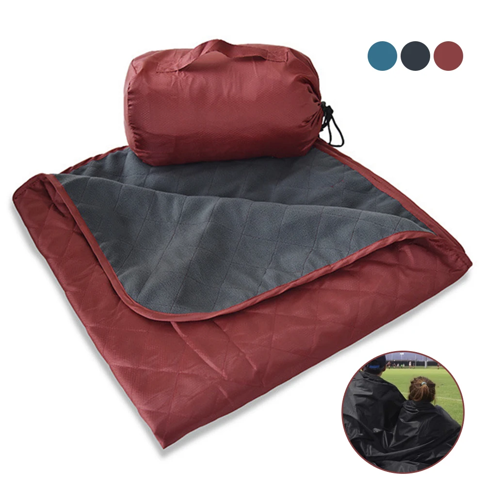 55x79" Outdoor Fleece Blanket Waterproof Washable Stadium Mat Camping Picnic Beach Blanket Folding Rug for Sports Traveling
55x79" Outdoor Fleece Blanket Waterproof Washable Stadium Mat Camping Picnic Beach Blanket Folding Rug for Sports Traveling