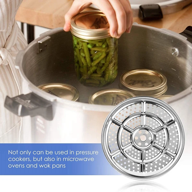 2Pcs Stainless Steel Pressure Cooker Canner Rack Steamer Rack for Canning ,for Presto &All-American Pressure Cooker
2Pcs Stainless Steel Pressure Cooker Canner Rack Steamer Rack for Canning ,for Presto &All-American Pressure Cooker