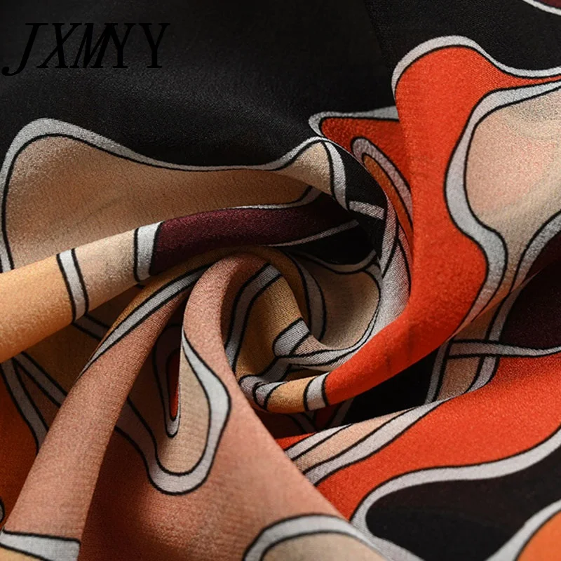 JXMYY Floral Silk Shirt Women Summer 2021 New Casual Loose Short-Sleeved Fashion Elegant Temperament Lapel Shirt
JXMYY Floral Silk Shirt Women Summer 2021 New Casual Loose Short-Sleeved Fashion Elegant Temperament Lapel Shirt