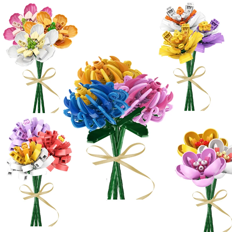 Hibiscus Crocus Chrysanthemum Camellia Flowers Bouquet Ideas Building Blocks City Bricks Construction Toys For Girls Friends
Hibiscus Crocus Chrysanthemum Camellia Flowers Bouquet Ideas Building Blocks City Bricks Construction Toys For Girls Friends