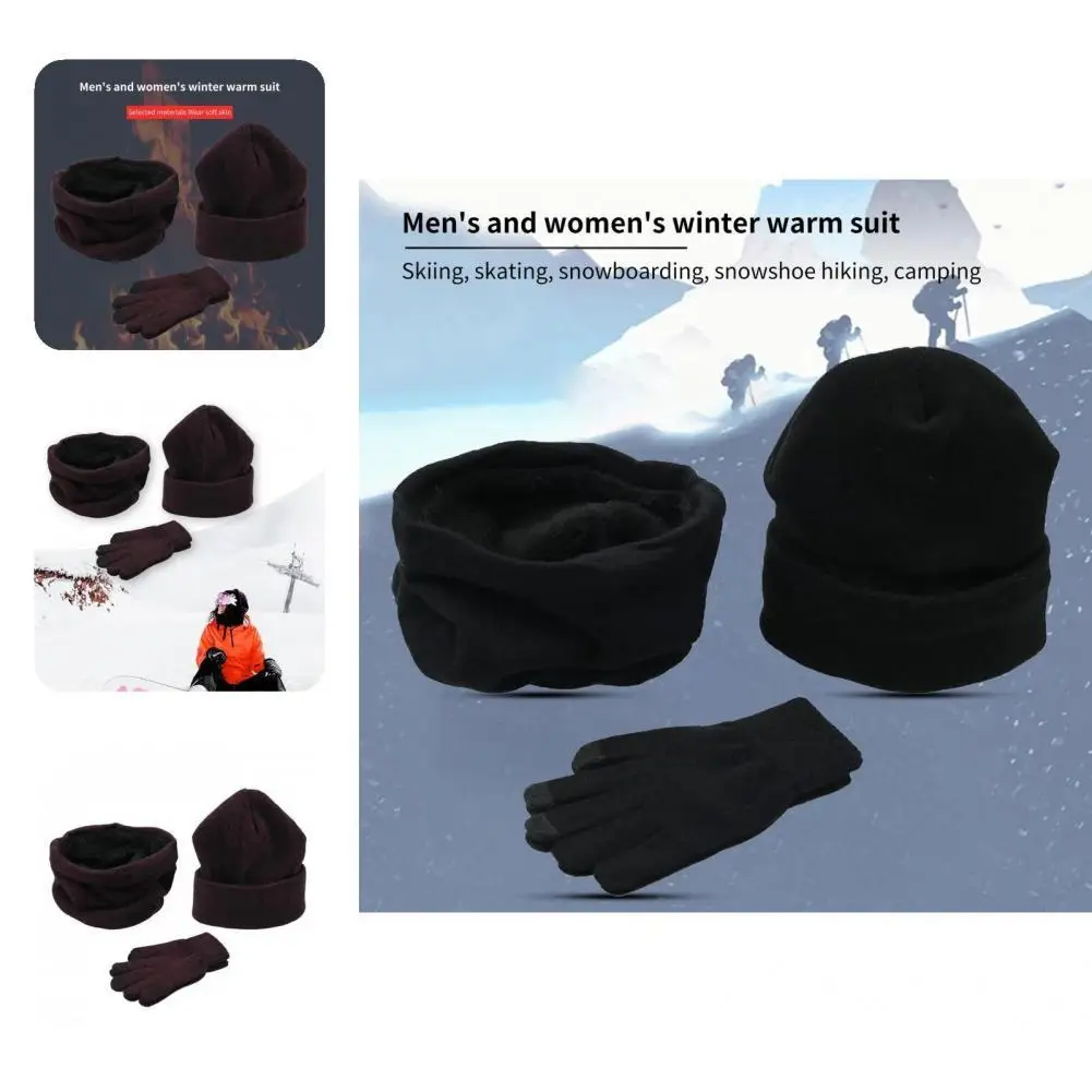 3Pcs/Set Winter Hat Stretchy Winter Cap Unisex Touchsreen Scarf Gloves Winter Hat Set
3Pcs/Set Winter Hat Stretchy Winter Cap Unisex Touchsreen Scarf Gloves Winter Hat Set