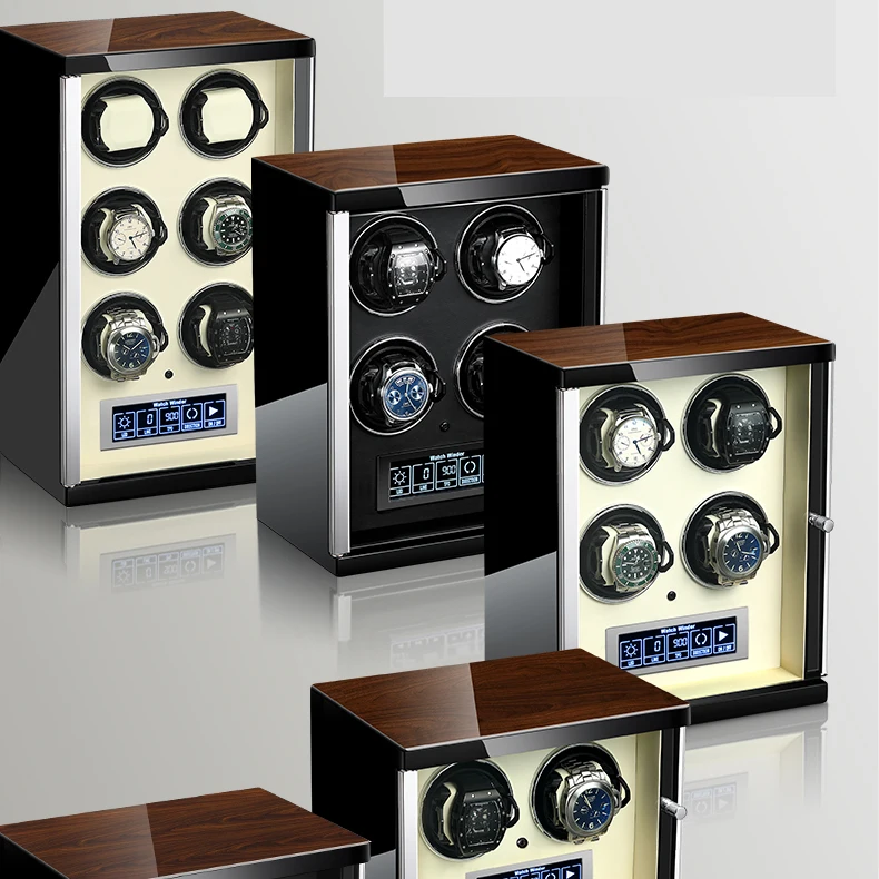 Red Sandal Wood Baking Inside BLK Watch Winder Automatic Watches Watches Box Jewelry Watch Display Collector Storage With LED
Red Sandal Wood Baking Inside BLK Watch Winder Automatic Watches Watches Box Jewelry Watch Display Collector Storage With LED