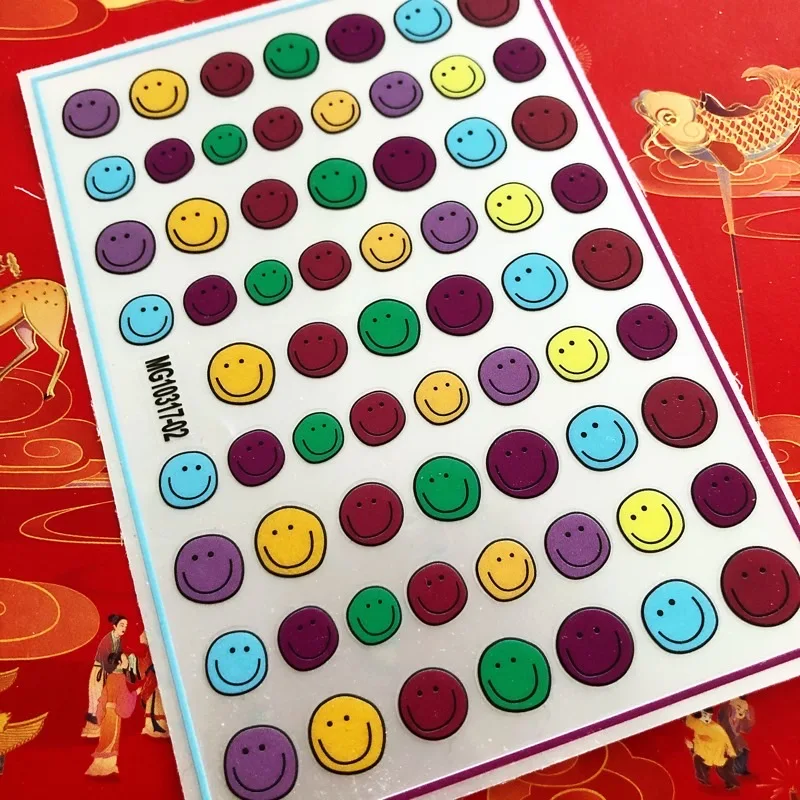 Cartoon smiley smile face and flower 3D Back glue Nail decal Nail sticker Nail decoration Nail art Nail tool Nail ornament
Cartoon smiley smile face and flower 3D Back glue Nail decal Nail sticker Nail decoration Nail art Nail tool Nail ornament