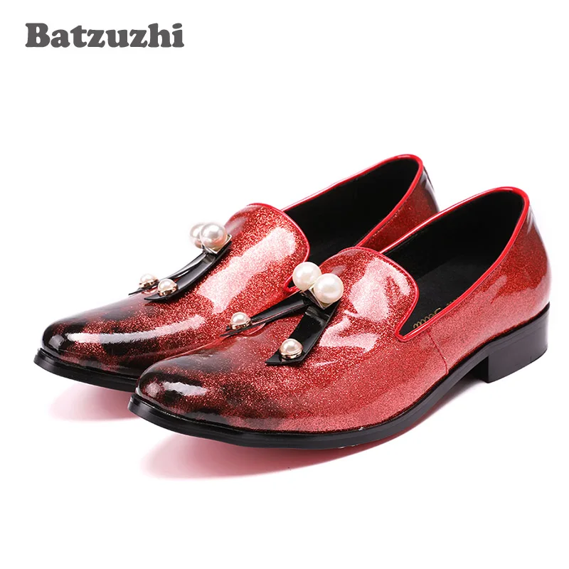 Batzuzhi Luxury Fashion Shoes Men Light Red Leather Mens Loafers with Tassel Wedding and Party Casual Shoes Men Zapatos Hombre
Batzuzhi Luxury Fashion Shoes Men Light Red Leather Mens Loafers with Tassel Wedding and Party Casual Shoes Men Zapatos Hombre