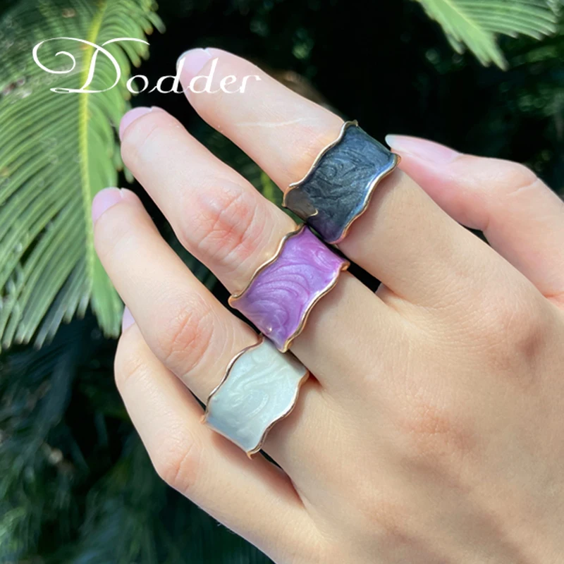 Vintage Geometric Wave Enamel Drip Glaze Rings for Women Korean Handmade Purple Open Ring Female Party Trend Jewelry Travel Gift
Vintage Geometric Wave Enamel Drip Glaze Rings for Women Korean Handmade Purple Open Ring Female Party Trend Jewelry Travel Gift