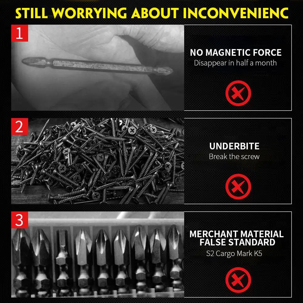 HRC59-61 Black Bit Right Angle Screwdriver Screwdriver Set Portable Durable Parts Hand Operated Tools Hardware Disassemble S2
HRC59-61 Black Bit Right Angle Screwdriver Screwdriver Set Portable Durable Parts Hand Operated Tools Hardware Disassemble S2