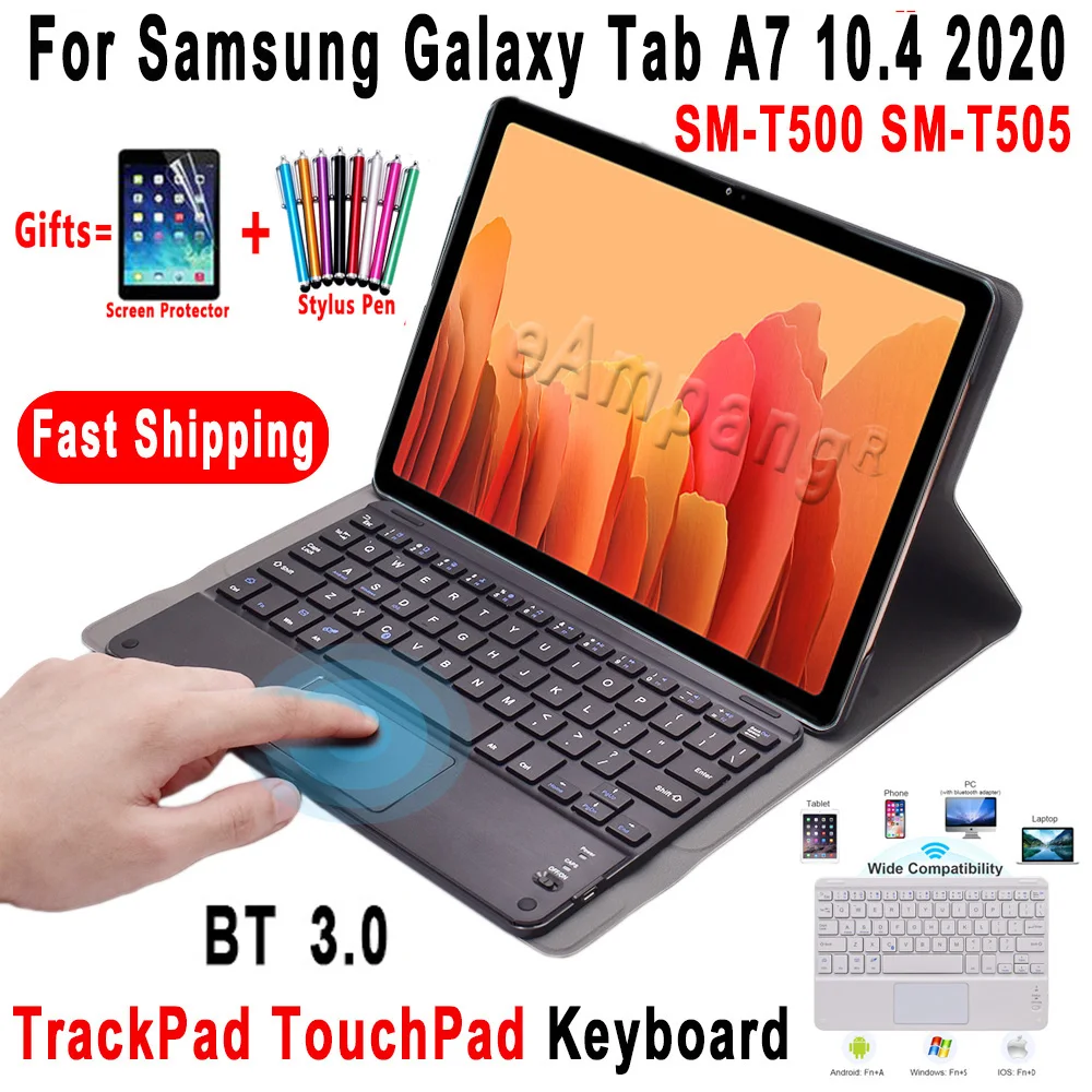 Trackpad Keyboard Case for Samsung Galaxy Tab A7 10.4 2020 TouchPad Wireless Keyboard Case Cover SM-T500 SM-T505 Funda Coque
Trackpad Keyboard Case for Samsung Galaxy Tab A7 10.4 2020 TouchPad Wireless Keyboard Case Cover SM-T500 SM-T505 Funda Coque