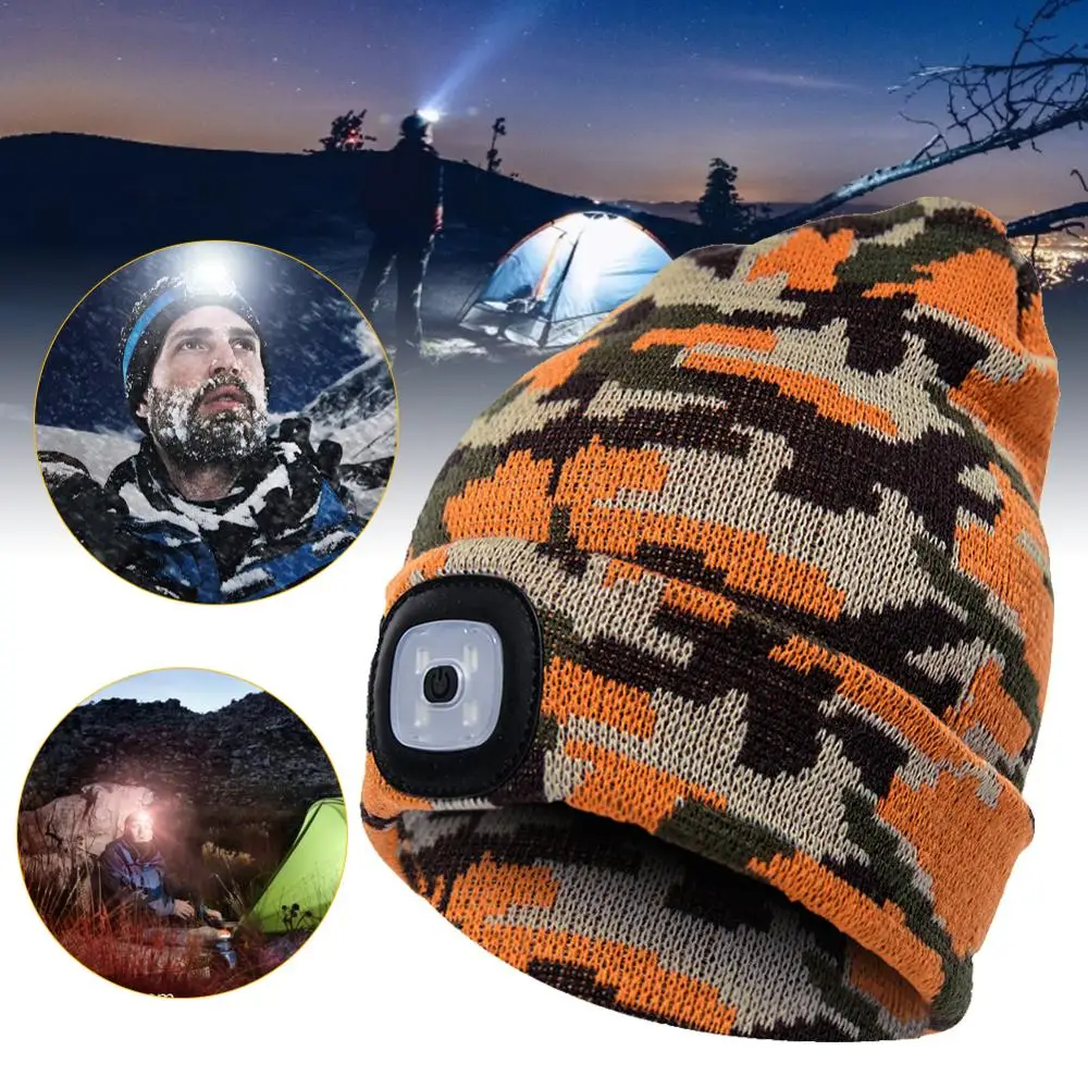 LED Beanie Hat Unisex Hip Hop Knit Hat Adjustable Brightness Headlamp With LED Flashligh Warm Winter Knitted Hat For Outdoor
LED Beanie Hat Unisex Hip Hop Knit Hat Adjustable Brightness Headlamp With LED Flashligh Warm Winter Knitted Hat For Outdoor