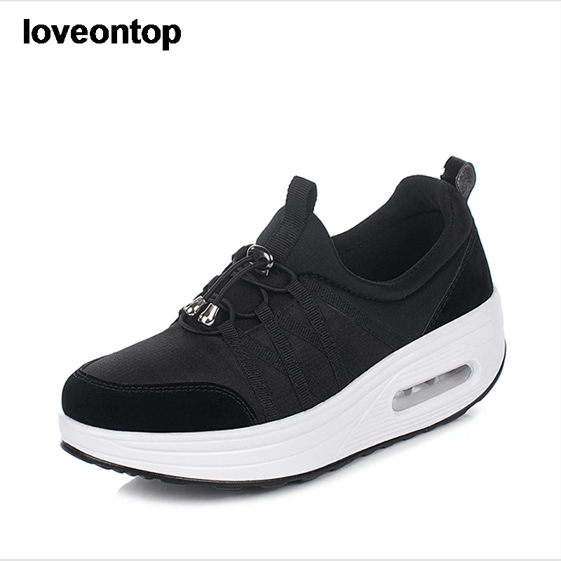 Loveontop новый дизайн модные женские повседневные кроссовки женская обувь на