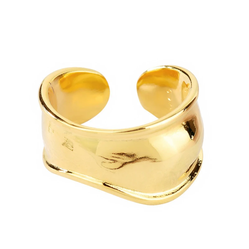 2020 Korean Fashion Irregular Smooth Large Rings For Women Female 925 Sterling Silver Big Wide Golden Ring Bump anillos mujer
2020 Korean Fashion Irregular Smooth Large Rings For Women Female 925 Sterling Silver Big Wide Golden Ring Bump anillos mujer