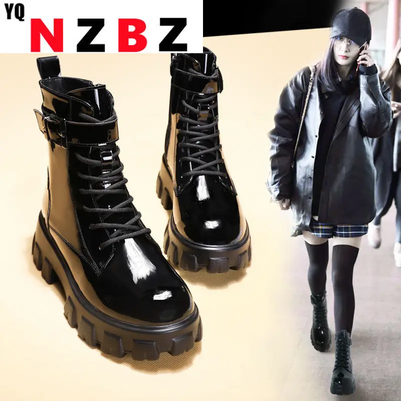 Platform Winter Boots Women's British Style New Retro Biker's Short Boots Autumn and Winter Thick Cotton Shoes Female Boots Tide
Platform Winter Boots Women's British Style New Retro Biker's Short Boots Autumn and Winter Thick Cotton Shoes Female Boots Tide