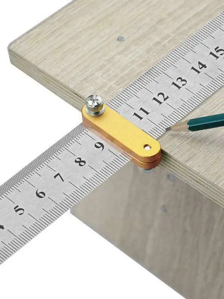 Steel Ruler Positioning Stop Brass Locator Scriber Line Marking Gauge For Ruler Locator Diy Woodworking Scriber Gaug Tool 
Steel Ruler Positioning Stop Brass Locator Scriber Line Marking Gauge For Ruler Locator Diy Woodworking Scriber Gaug Tool
