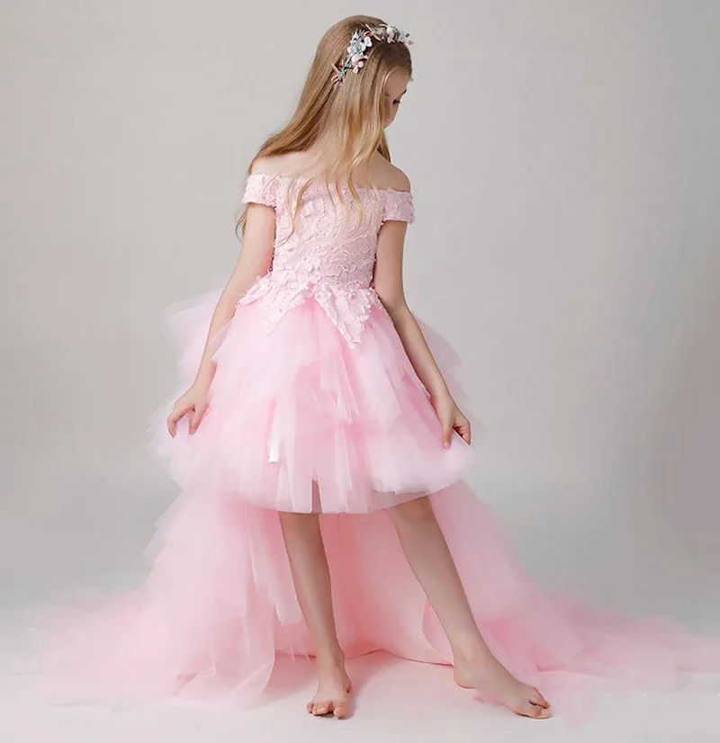 Flower Girl Dresses Lace Top Tiered Skirt Off Shoulder Pageant Dresses For Girls First Communion Dresses Child 1-14years
Flower Girl Dresses Lace Top Tiered Skirt Off Shoulder Pageant Dresses For Girls First Communion Dresses Child 1-14years