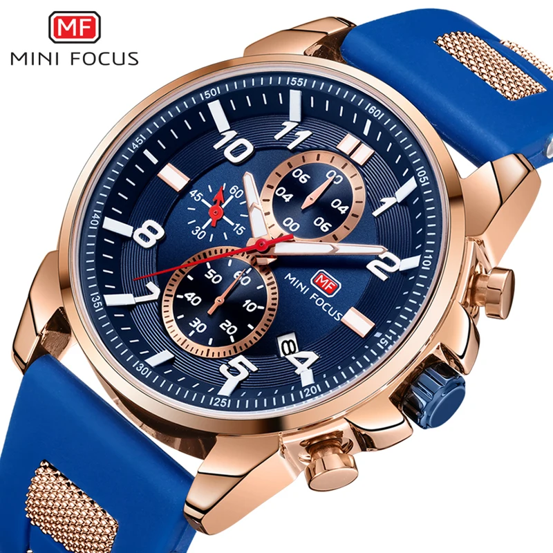 MINI FOCUS Fashion Mens Watches Top Brand Luxury Quartz Wrist Watch Men Waterproof Relogio Masculino Reloj Hombre Silicone Strap
MINI FOCUS Fashion Mens Watches Top Brand Luxury Quartz Wrist Watch Men Waterproof Relogio Masculino Reloj Hombre Silicone Strap