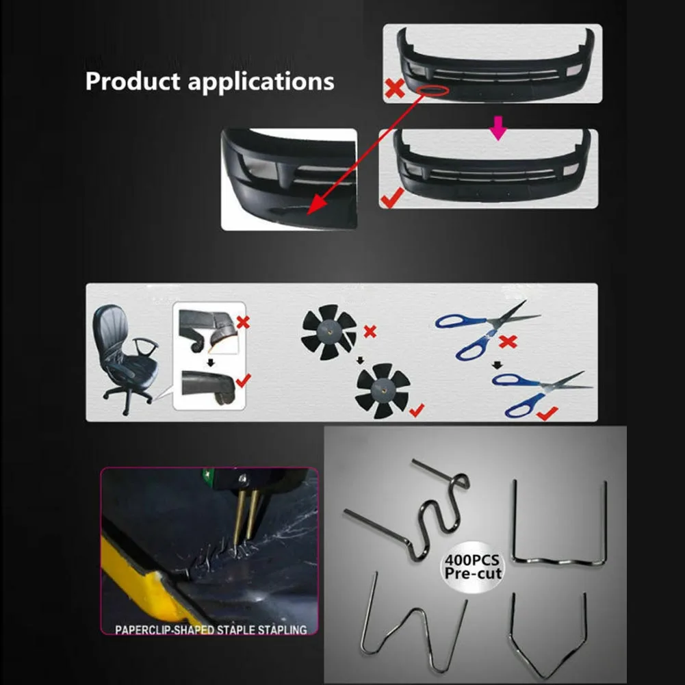 Parts Hot Stapler Repair Kit Staples Car Damaged For Plastic Stainless Steel Wave
Parts Hot Stapler Repair Kit Staples Car Damaged For Plastic Stainless Steel Wave