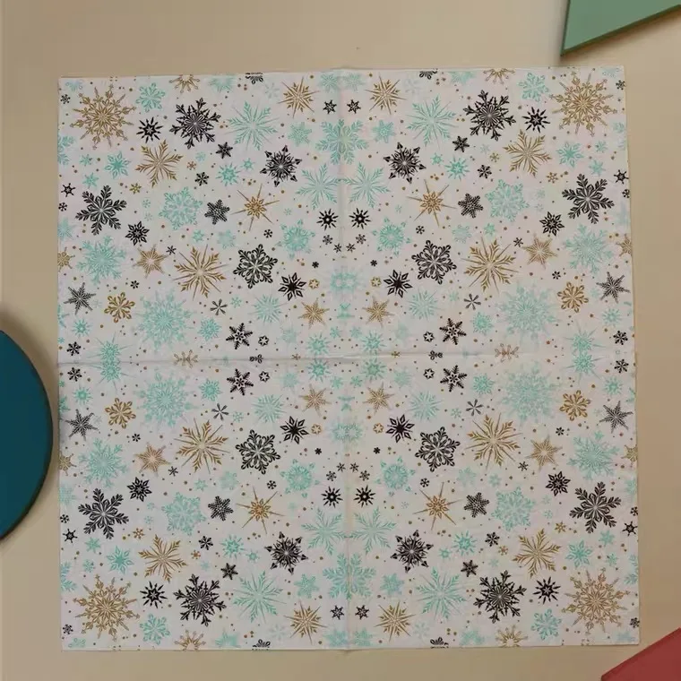 10pcs 33*33cm Christmas Snowflakes theme paper napkins serviettes decoupage decorated for wedding party virgin wood tissues
10pcs 33*33cm Christmas Snowflakes theme paper napkins serviettes decoupage decorated for wedding party virgin wood tissues