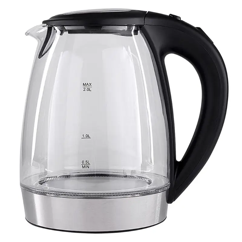 2L Electric Glass Kettle 2000W Fast Boiling Tea Coffee Pot with Blue LED Light Hot Water Heater EU Plug
2L Electric Glass Kettle 2000W Fast Boiling Tea Coffee Pot with Blue LED Light Hot Water Heater EU Plug
