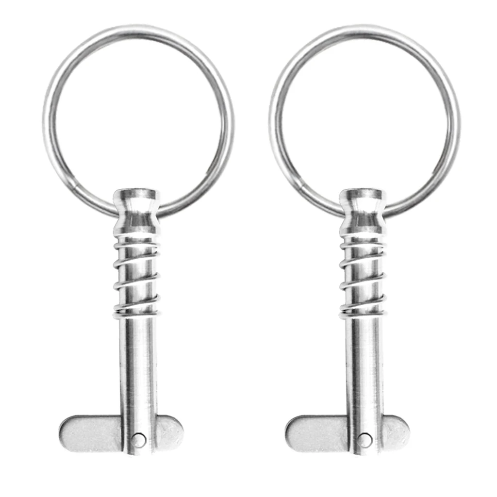 2pcs Stainless Steel Quick Release Pin Fit For Boat Top Deck Hinge -Boats Hinge Pins, Marine Hardwre, 43mm (Heavy Duty)
2pcs Stainless Steel Quick Release Pin Fit For Boat Top Deck Hinge -Boats Hinge Pins, Marine Hardwre, 43mm (Heavy Duty)