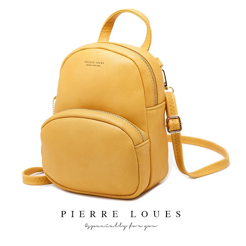 Ladies Small Backpack Bag Korean Solid Color Ladies Mini Backpack Simple Fashion Travel Backpack School Bags for Teenage Girls
Ladies Small Backpack Bag Korean Solid Color Ladies Mini Backpack Simple Fashion Travel Backpack School Bags for Teenage Girls