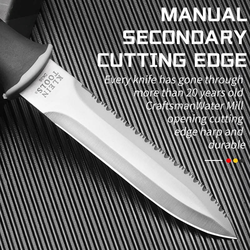 HUANGFU Rubber handle outdoor camping survival tactical knife high hardness fixed blade self-defense supplies military knife
HUANGFU Rubber handle outdoor camping survival tactical knife high hardness fixed blade self-defense supplies military knife