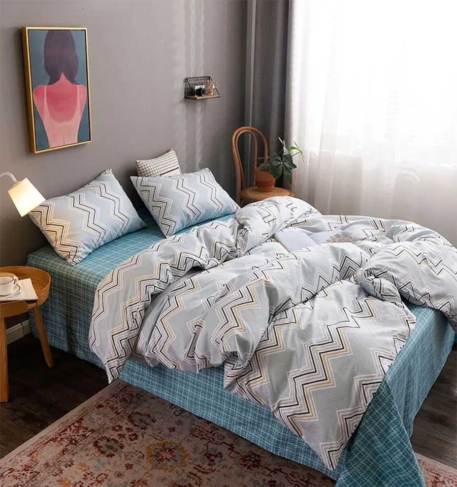 Modern geometric blue bedding set,single double fashion cotton twin full queen home textile bed sheet pillow case duvet cover
Modern geometric blue bedding set,single double fashion cotton twin full queen home textile bed sheet pillow case duvet cover