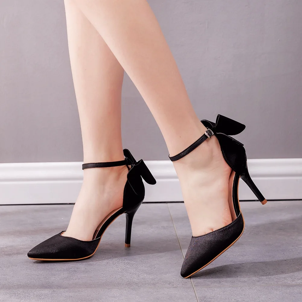 Comfort Shoes for Women Sandals Stiletto Heels Riband Shallow Mouth Suit Female Beige Large Size Bow Velvet Black Pointed Girls 
Comfort Shoes for Women Sandals Stiletto Heels Riband Shallow Mouth Suit Female Beige Large Size Bow Velvet Black Pointed Girls