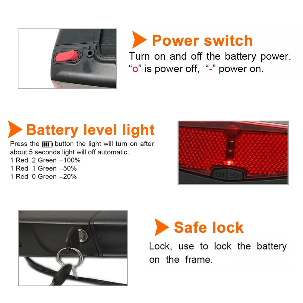 Rear Rack 36V 17.5AH Ebike Battery Elektrische Fahrradbatterie with Samsung 35E 18650 cells for 36V 500W 350W 250W Motor
Rear Rack 36V 17.5AH Ebike Battery Elektrische Fahrradbatterie with Samsung 35E 18650 cells for 36V 500W 350W 250W Motor