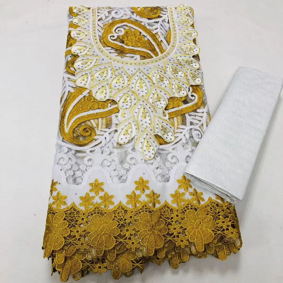 2.5+2.5 Yards African French Net Lace With Bazin Riche Fabrics Senegal Bride Wedding Prom Dress Mesh Fabric Material LSN50
2.5+2.5 Yards African French Net Lace With Bazin Riche Fabrics Senegal Bride Wedding Prom Dress Mesh Fabric Material LSN50