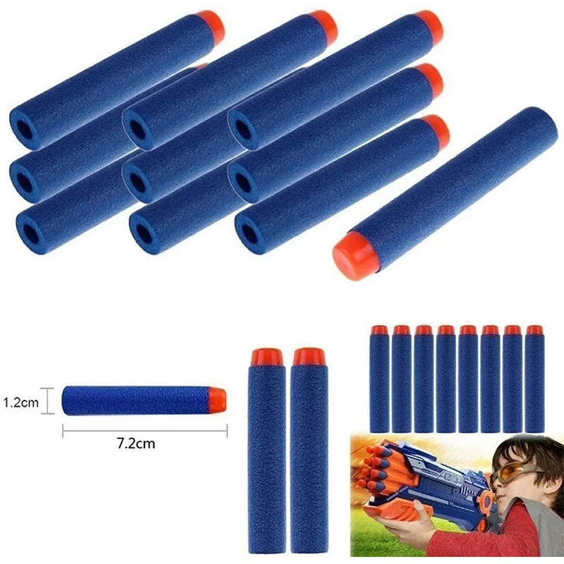 Electric Manual Soft Bullet Gun Foam Sponge EVA Tip 7.2CM Toy Accessories Suitable For Nerf Series |