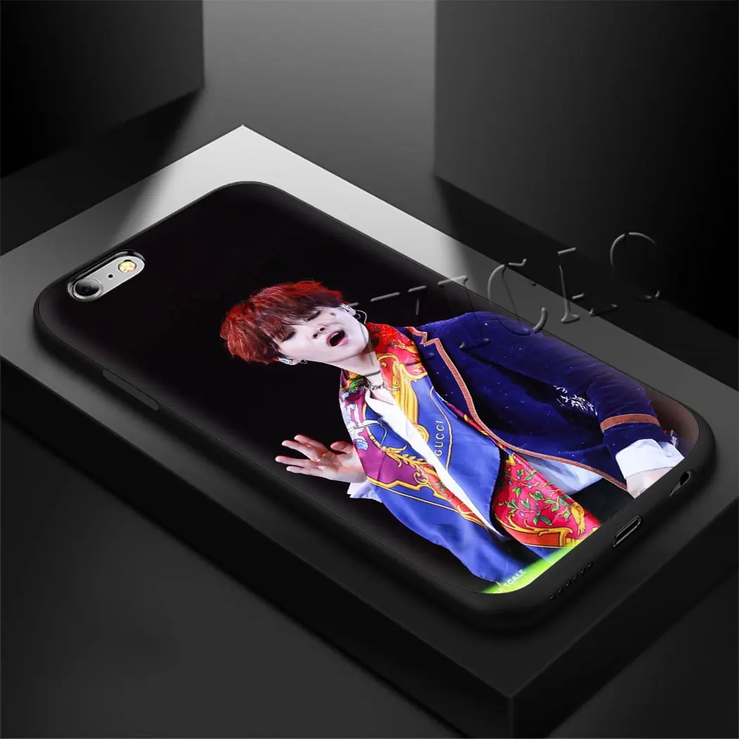 Мягкий силиконовый чехол min yoongi gatito для iPhone 5 6 7 8 11 6s Plus 7Plus 8Plus X XS XR XSMax Max Pro |