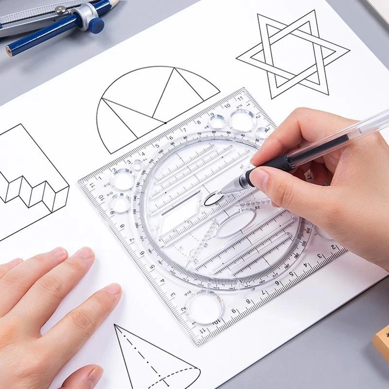 Multifunctional Drawing Ruler Multipurpose Draw Round Curve Horizontal Parallel Line Vertical Parallel Line JAN88
Multifunctional Drawing Ruler Multipurpose Draw Round Curve Horizontal Parallel Line Vertical Parallel Line JAN88