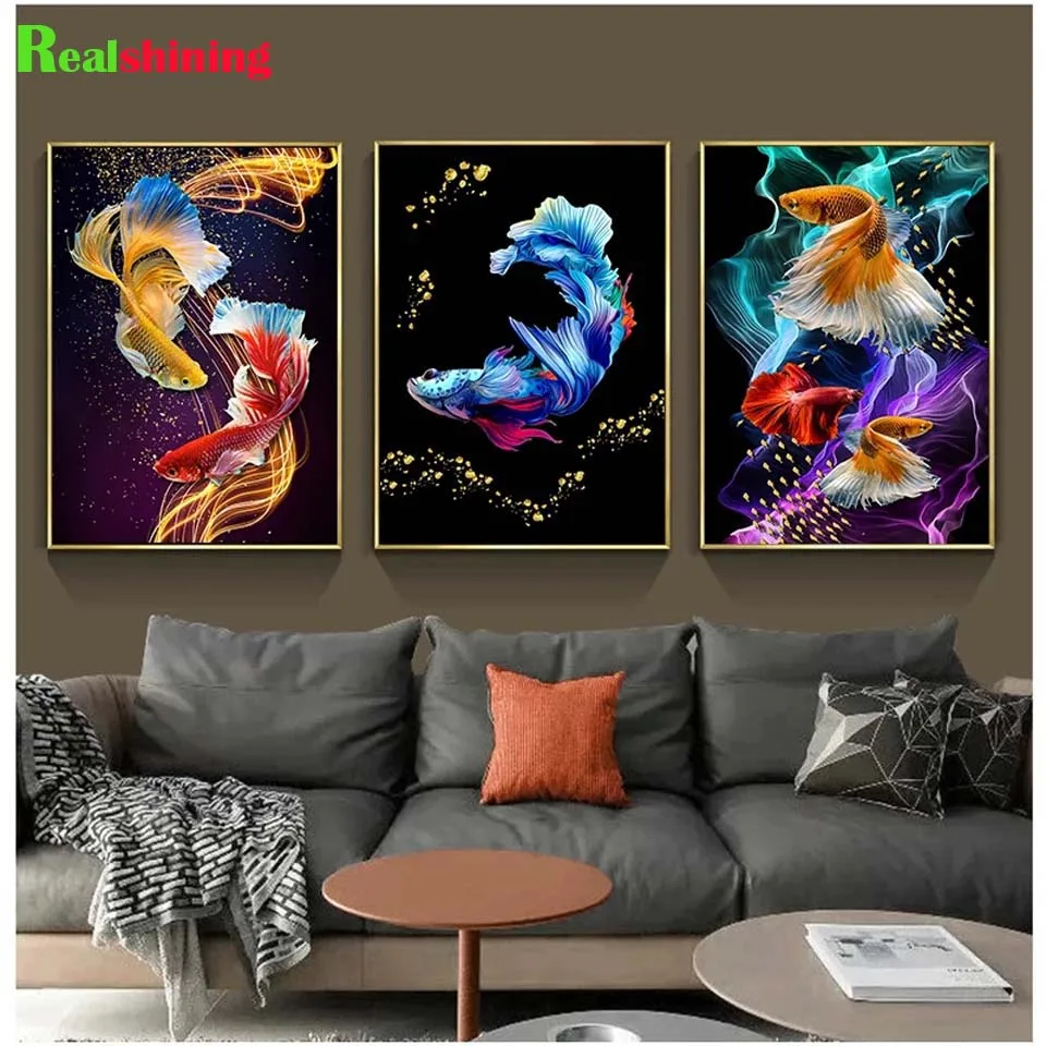 3 piece Diamond Painting Traditional Chinese Koi Fish Wall Art Diamond Mosaic Abstract Golden Goldfish Picture Animal N2487
3 piece Diamond Painting Traditional Chinese Koi Fish Wall Art Diamond Mosaic Abstract Golden Goldfish Picture Animal N2487