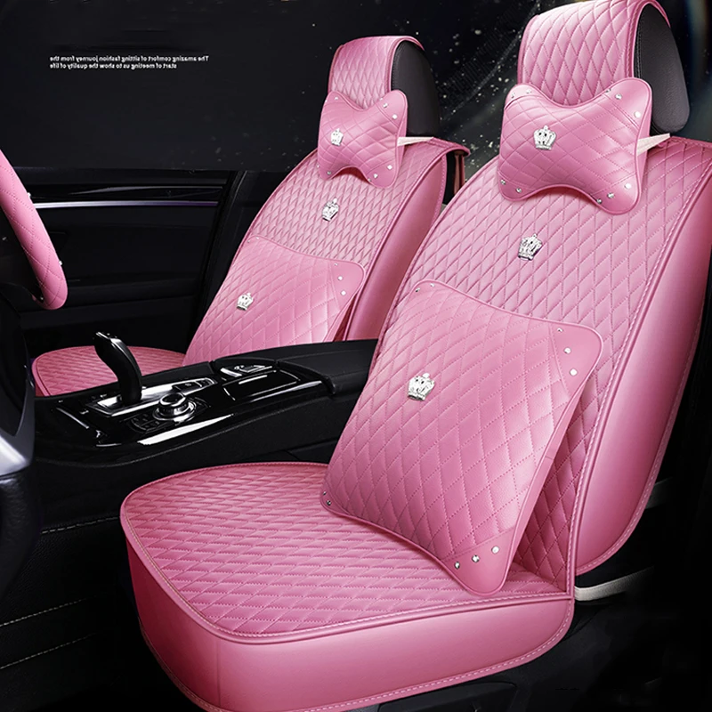 Universal Size Pink Car Seat Cover Fit woman 4 Color For Toyota Most cars SUV PU Leather Auto Waterproof Interior Accessorie
Universal Size Pink Car Seat Cover Fit woman 4 Color For Toyota Most cars SUV PU Leather Auto Waterproof Interior Accessorie